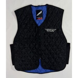 FLY Racing Cooling Vest size L Quilted Sport Racing Riding Gear Black/Blue
